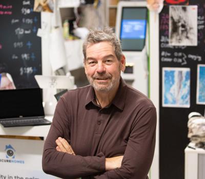 The technician behind the counter at CleanGreen Computers in Devonport